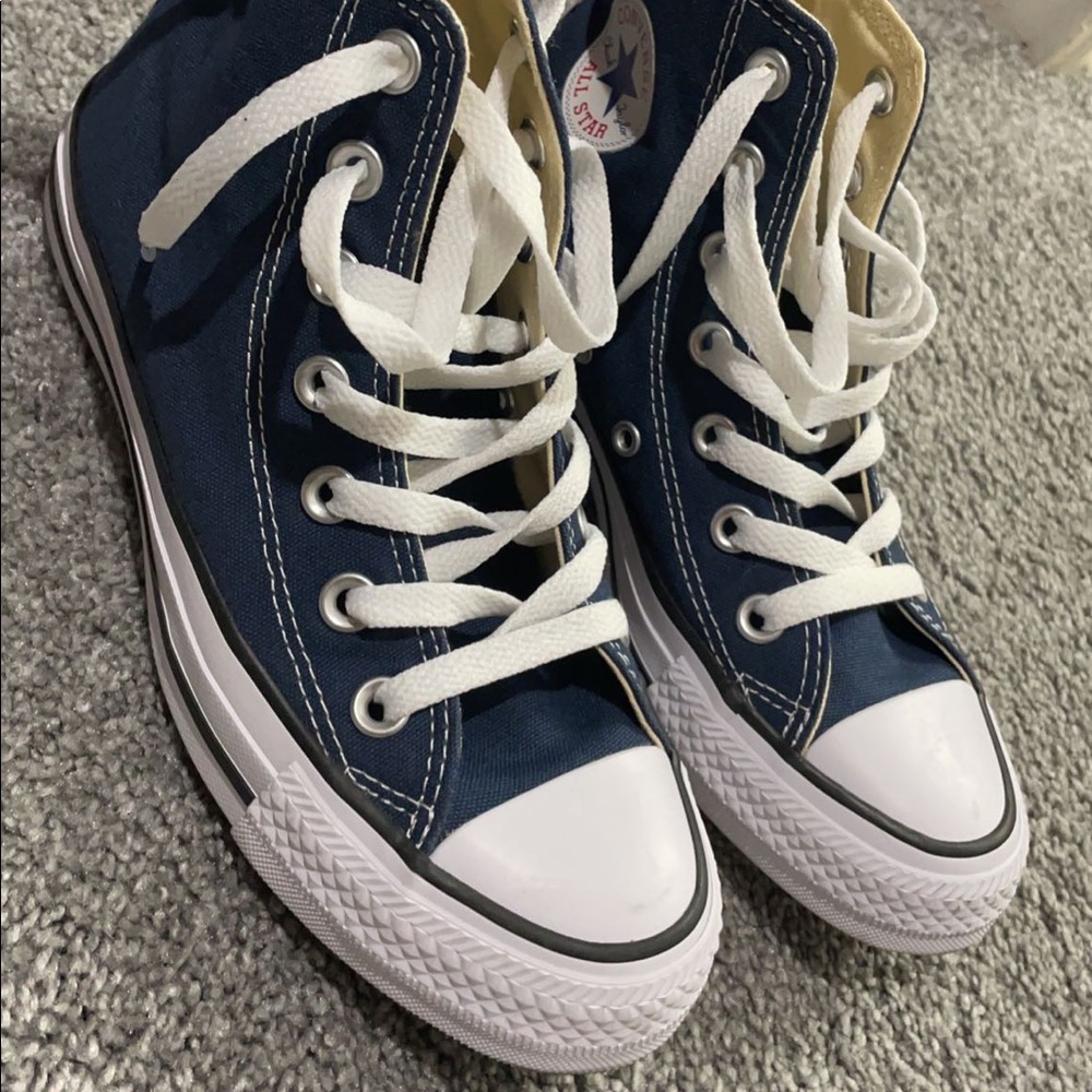 Navy Blue converse brand new!